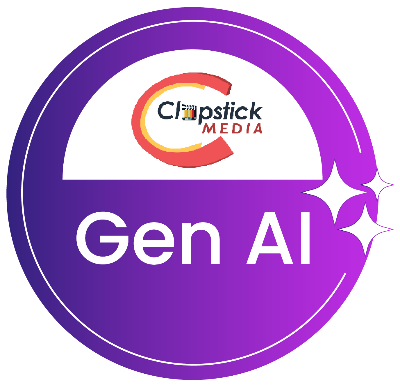 Clapstick Media AI Logo